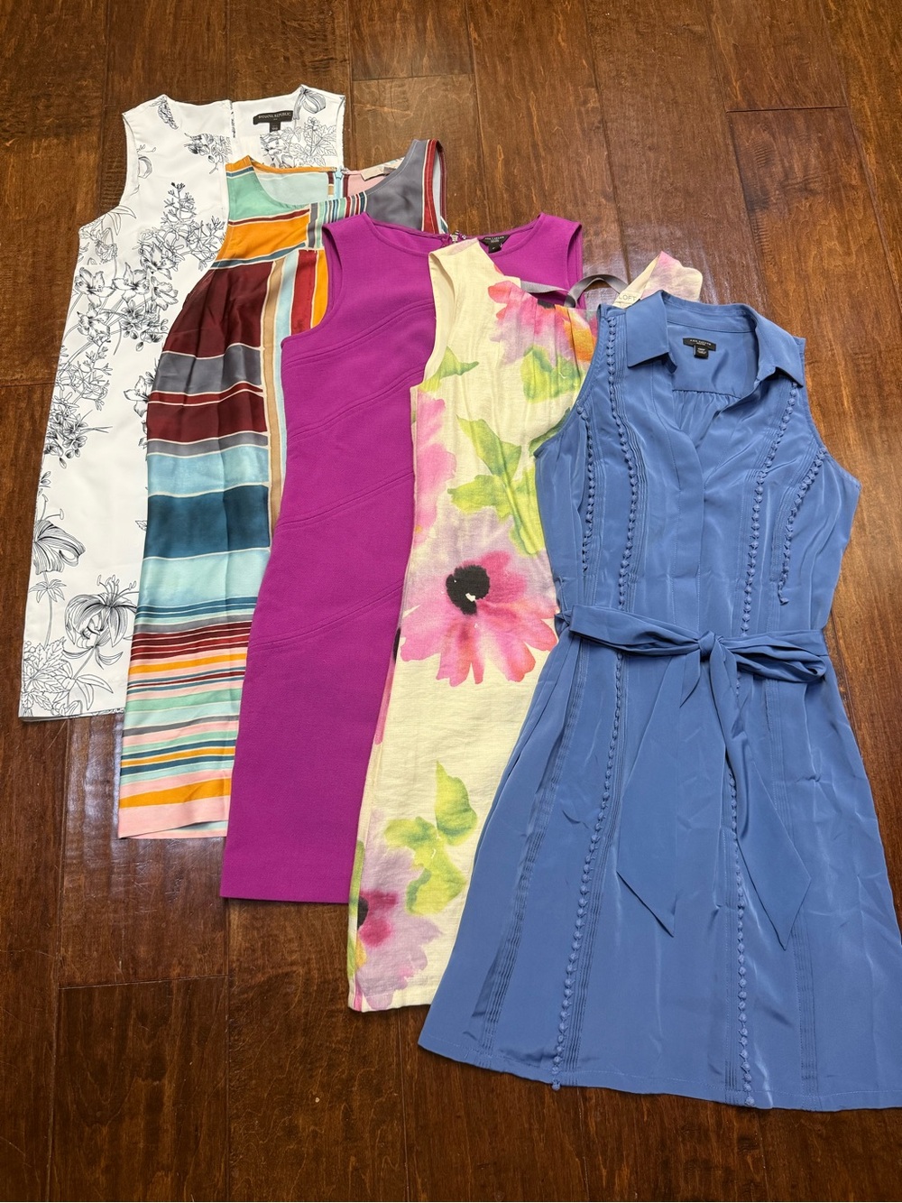 BR, LOFT, Ann Taylor - Bundle of (5) Sleeveless Dresses